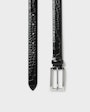 Persson structured leather belt Black Saddler