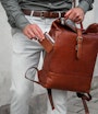 Palermo backpack Brown Saddler