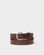 Esbjerg leather belt Brown Saddler