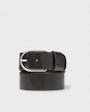 Turin leather belt Black Saddler