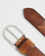 Turin leather belt Brown Saddler