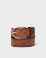 Turin leather belt Brown Saddler