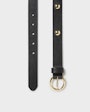 Wilma leather belt Black Saddler