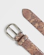 Sigrid structured leather belt Pink Saddler