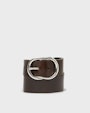 Andrea leather belt Dark brown Saddler