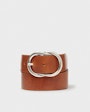 Andrea leather belt Brown Saddler