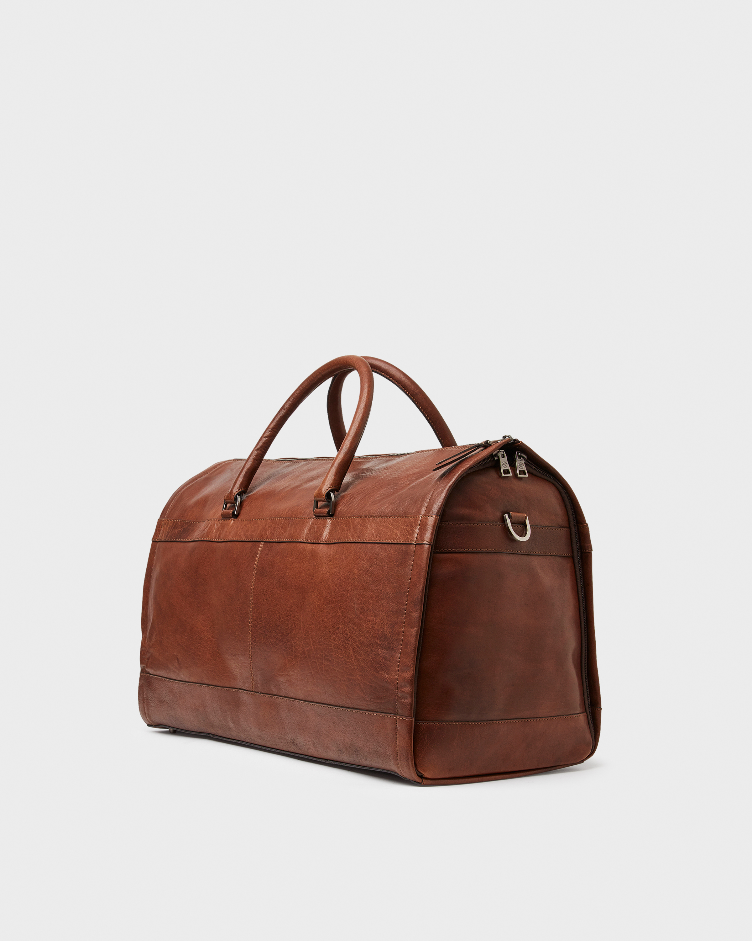leather weekend holdall