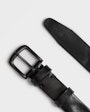 Dahlin leather belt Black Saddler