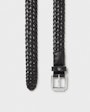 Grahn braided leather belt Black Saddler