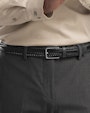 Joar braided leather belt Black Saddler