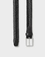 Joar braided leather belt Black Saddler