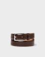 Albert leather belt Dark brown Saddler