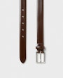 Albert leather belt Dark brown Saddler