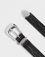 Abigail structured leather belt Black Saddler
