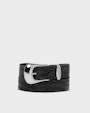 Abigail structured leather belt Black Saddler