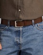 Hermann leather belt Brown Saddler