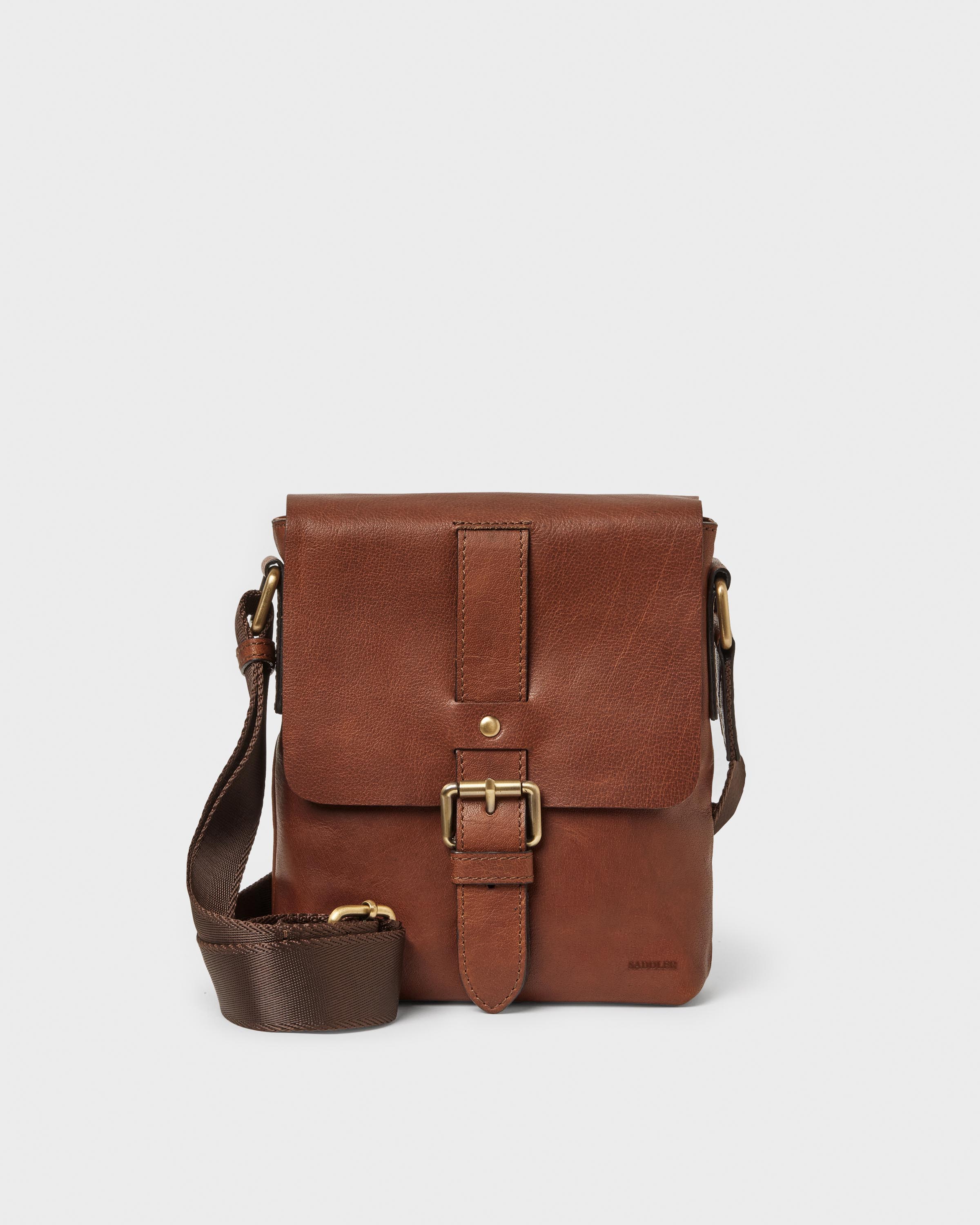 Brown shop messenger bag