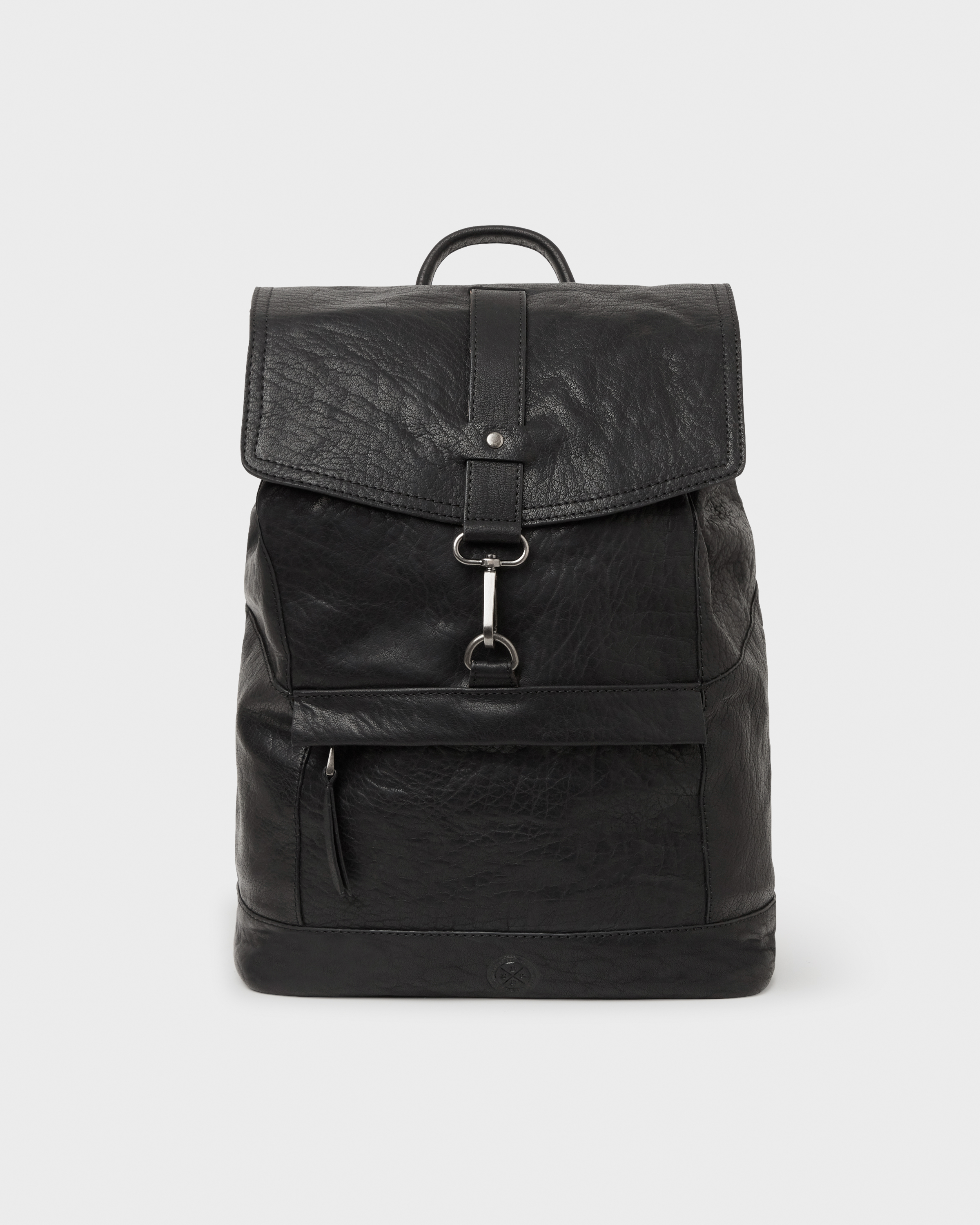 Buy Derek backpack at The swedish leather Backpack, svart | Rains backpack, Leather backpack, Bags