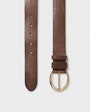 Sabine leather belt Dark brown Saddler
