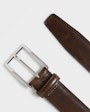 Arthur leather belt Dark brown Saddler