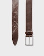 Borgholm leather belt Dark brown Saddler
