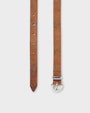 Hudiksvall structured leather belt Light brown Saddler
