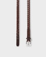 Kalmar braided  belt Dark brown Saddler