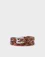 Kalmar braided  belt Brown Saddler