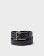 Flen leather belt Black Saddler