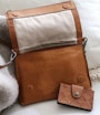 Vaxholm shoulder bag Light brown Saddler