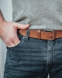 Arion leather belt Brown Saddler