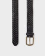 Styx braided leather belt Black Saddler