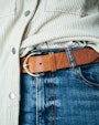 Halimede leather belt Light brown Saddler