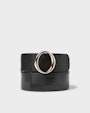 Mercedes leather belt Black Saddler