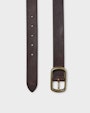 Rosario leather belt Dark brown Saddler