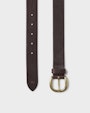 Ceara leather belt Dark brown Saddler