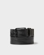 Montevideo leather belt Black Saddler