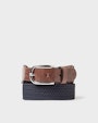Formosa leather/textile belt Blue Saddler