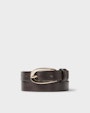 Isla leather belt Dark brown Saddler