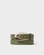 Isla leather belt Green Saddler