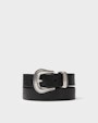 Lua leather belt Black Saddler