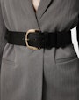 Samanco leather belt Black Saddler
