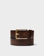 Atenas leather belt Dark brown Saddler