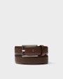 Belmonte leather belt Dark brown Saddler