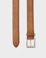 Trama leather belt Brown Saddler