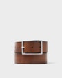Mile leather belt Brown Saddler