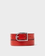 Lucia leather belt Red Saddler