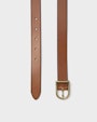 Lucia leather belt Brown Saddler