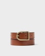 Lucia leather belt Brown Saddler