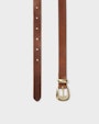 Tina skinnbelte  Brun Saddler